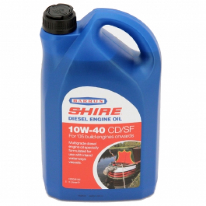 SHIRE 10W-40 CD/SF Multigrade Diesel Engine Oil for use with Inland Waterways Vessels 5L image